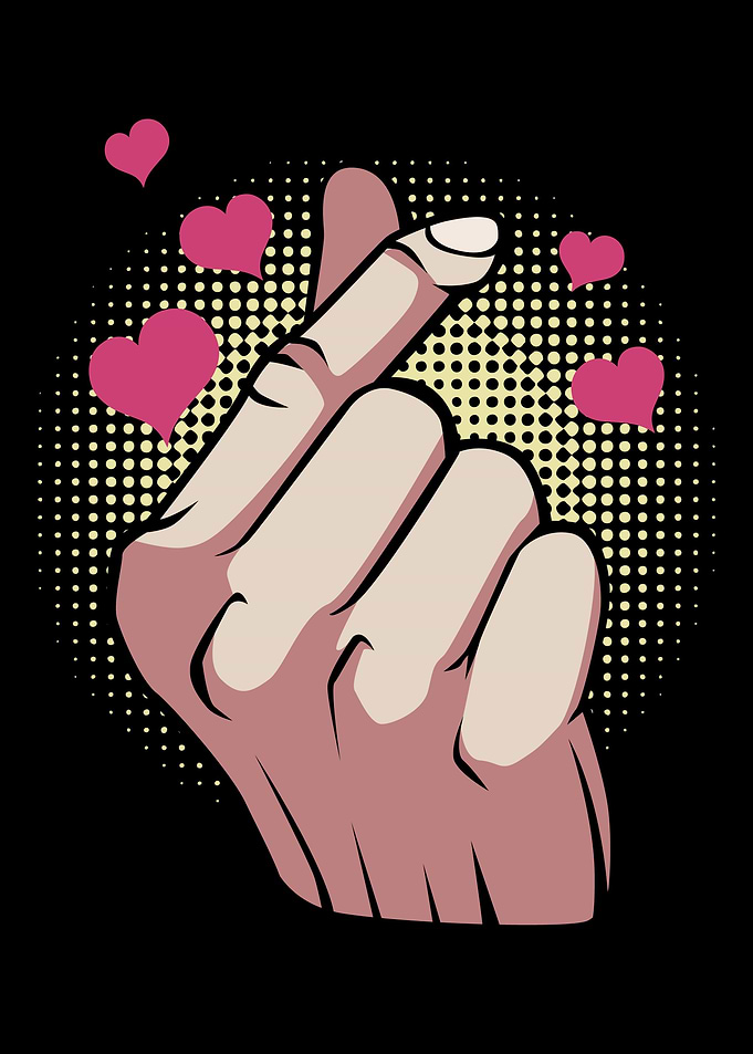 KawaiiKorean Finger Heart