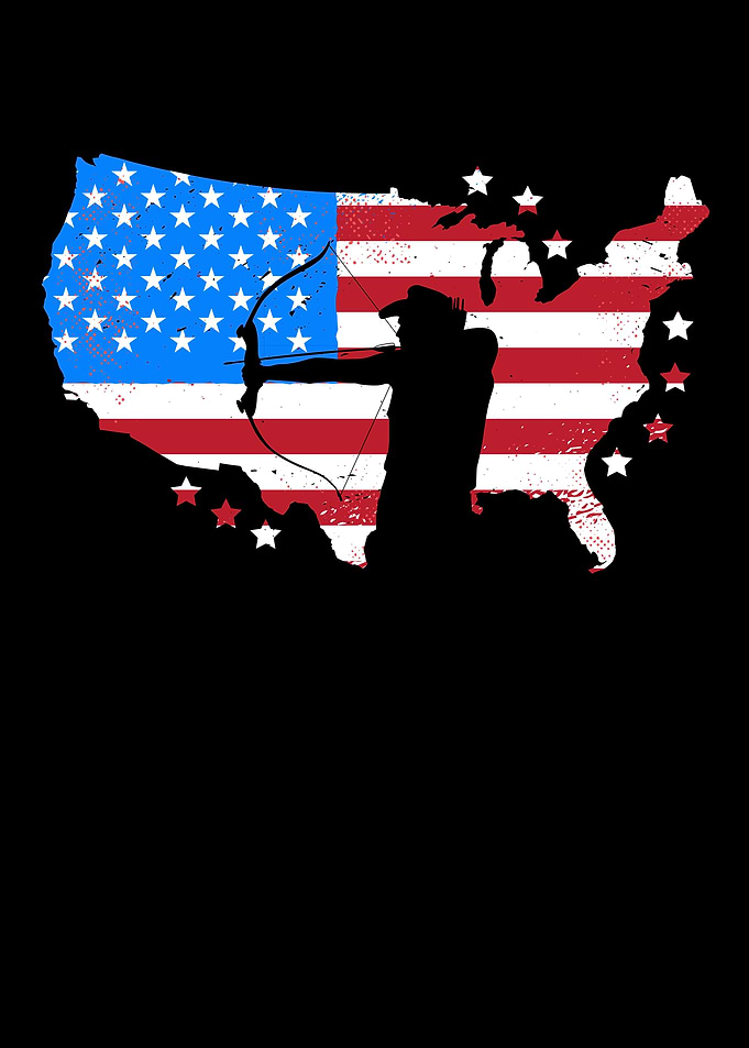 USA Flag Archery