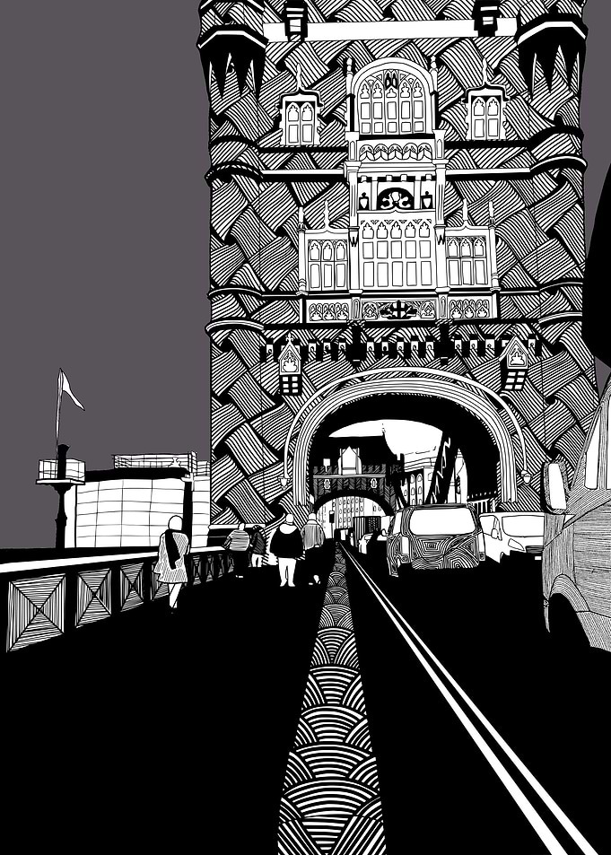 Tower birdge illustrated