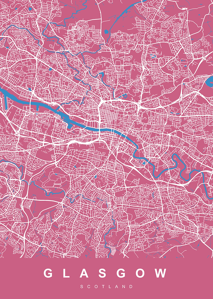 GLASGOW City Map Scotland