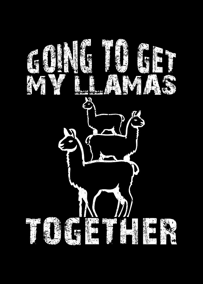 Going to get my llamas