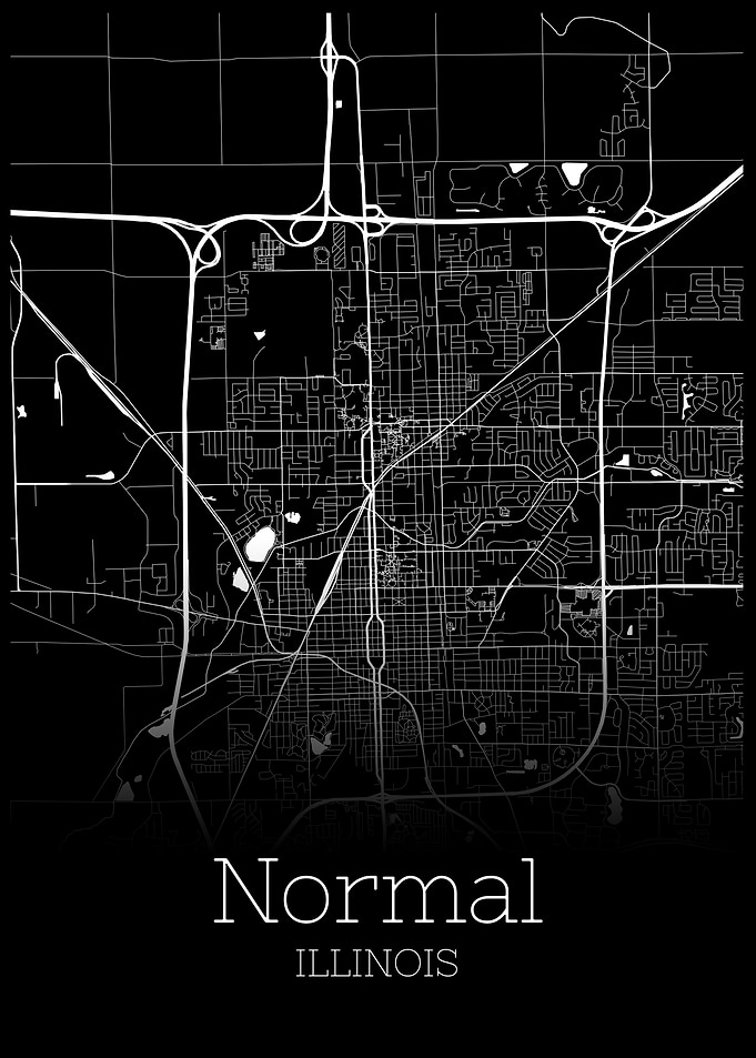 Normal Illinois map