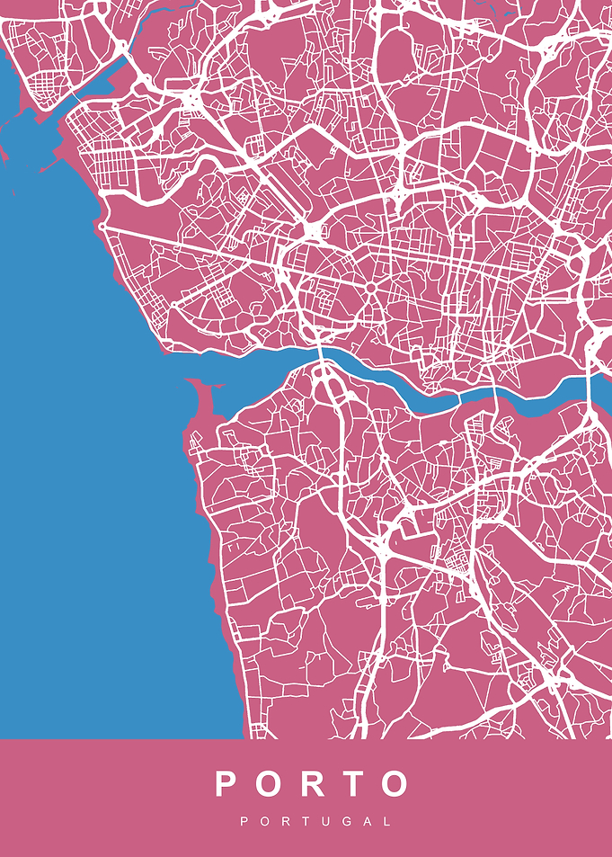 PORTO City Map Portugal