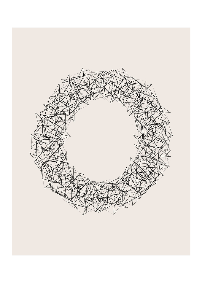 Abstract Brushed Circle