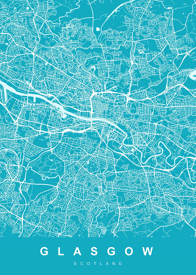GLASGOW City Map Scotland