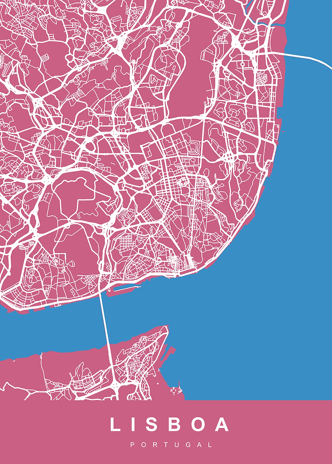 LISBOA City Map Portugal