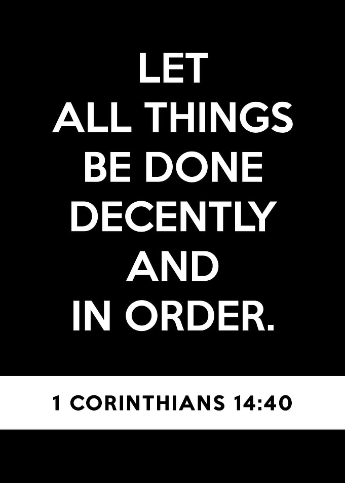 1 Corinthians 14 40