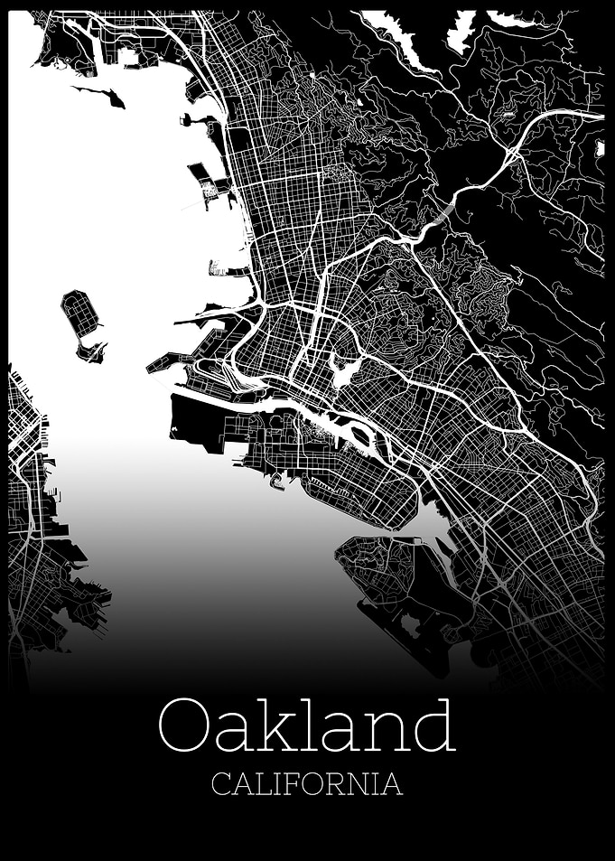 Oakland California map