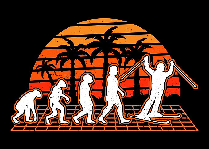 Skier Evolution Sunset Ski
