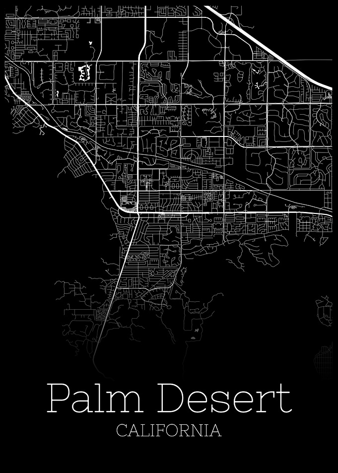 Palm Desert California map