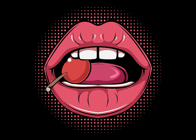 Sexy Lady Glossy Red Lips