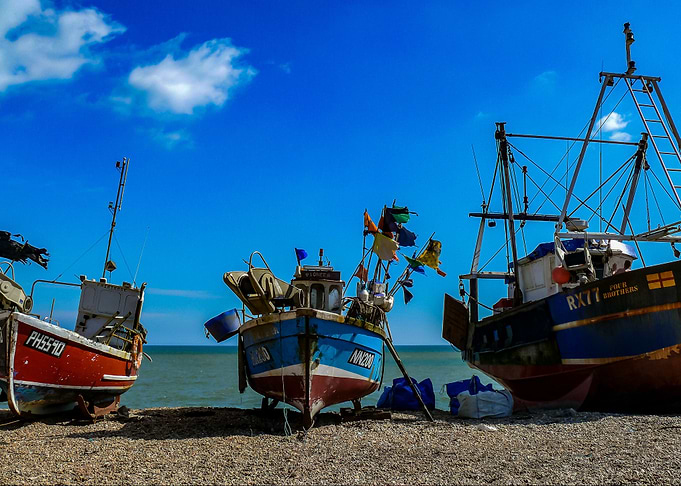 three boats
