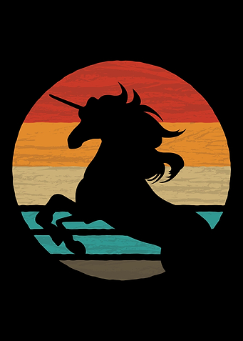 Unicorn Retro Vintage