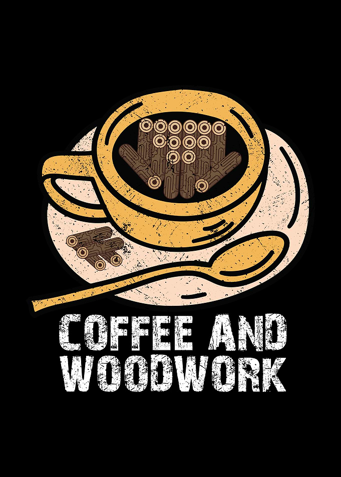 Coffee and woodwork quote