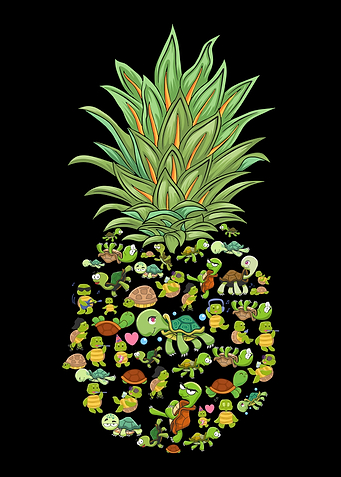 Hawaii Pineapple Turtles