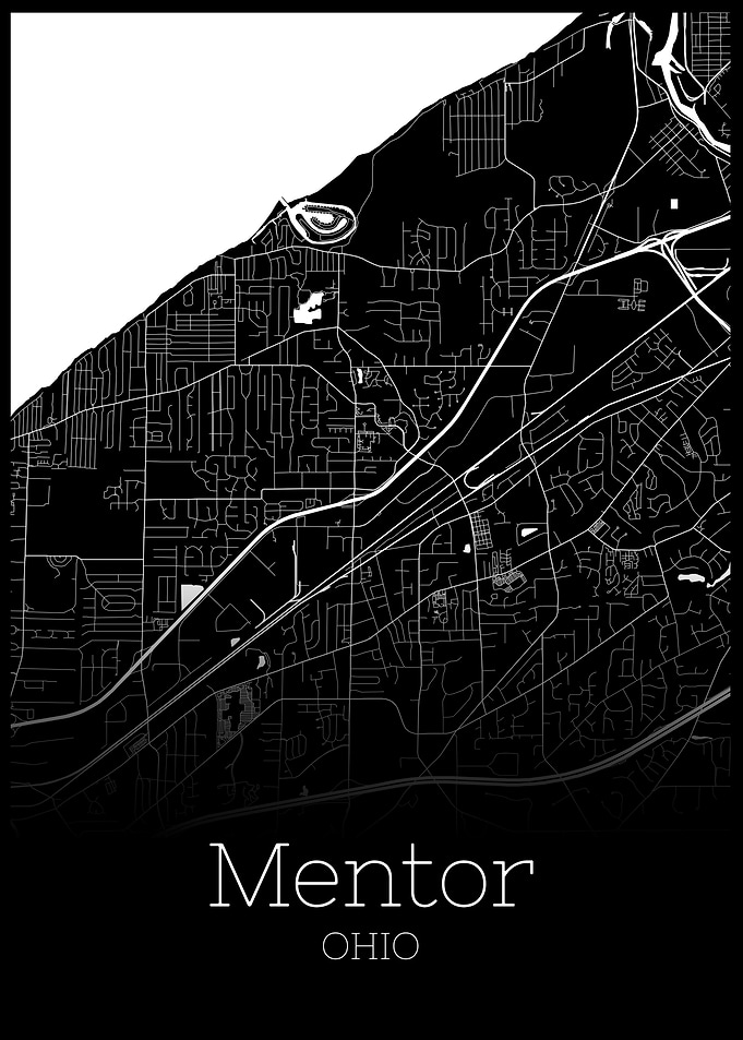 Mentor Ohio map