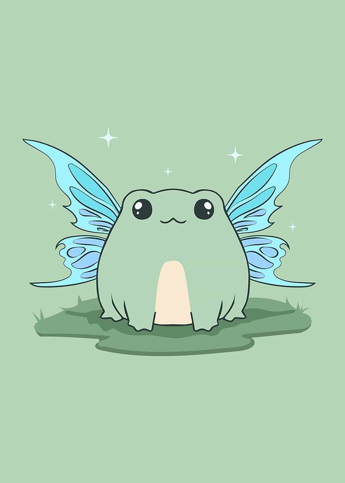 Cottagecore Fairy Frog