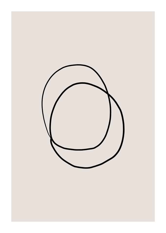 Abstract Black Circles