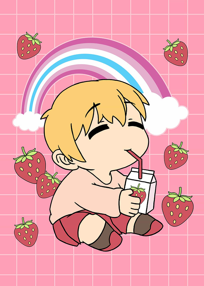 Femboy Chibi Anime boy