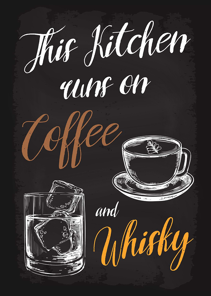Kitchen Runs Coffee Whisky