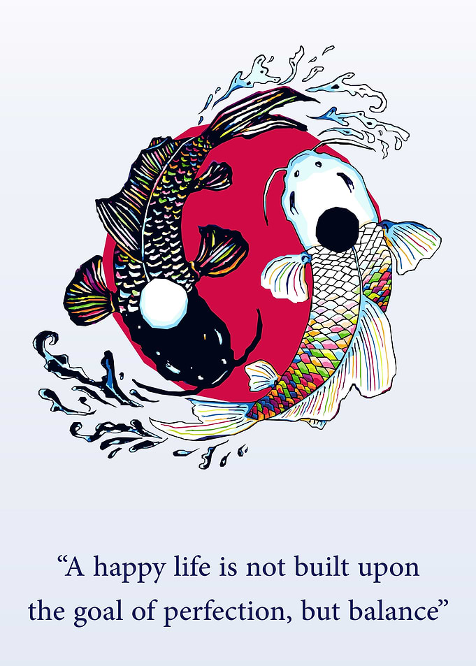 Koi Fish Yin Yang