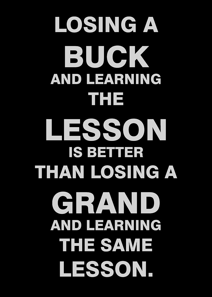 LOSING A BUCK