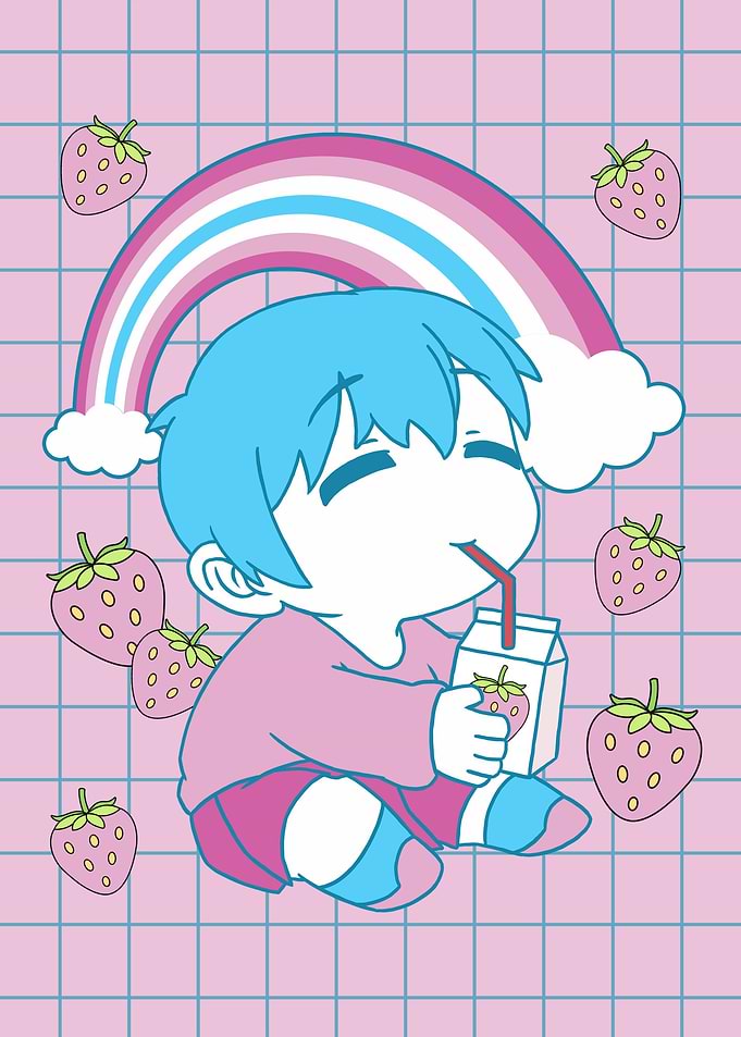 Femboy Chibi Anime boy