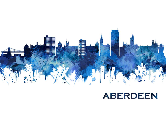Aberdeen Scotland Skyline