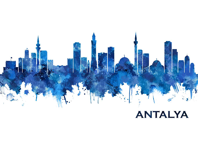 Antalya Turkey Skyline