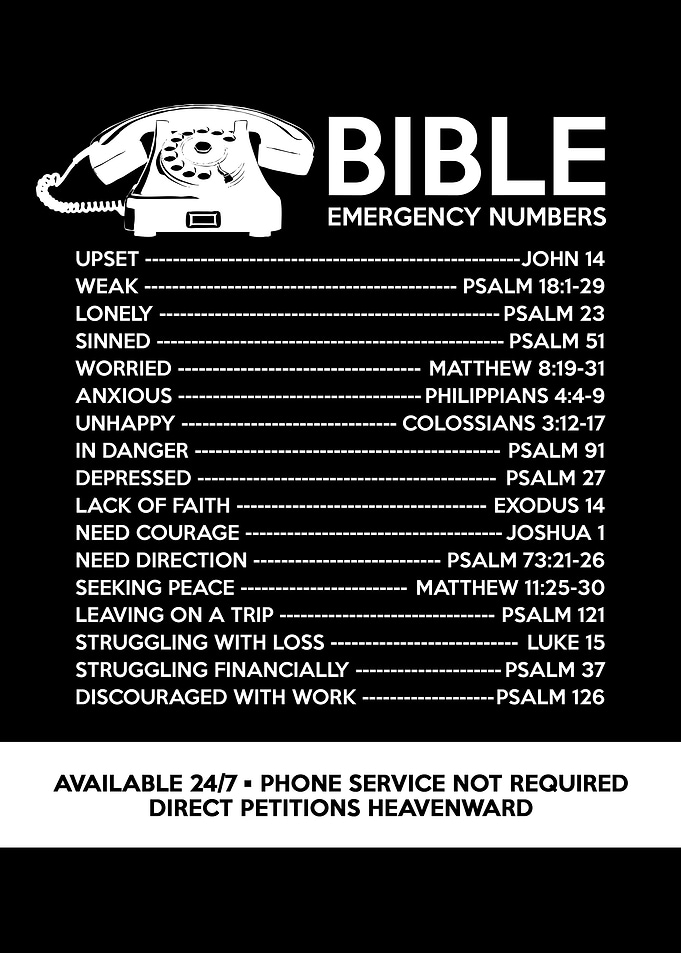 Bible Emergency Numbers