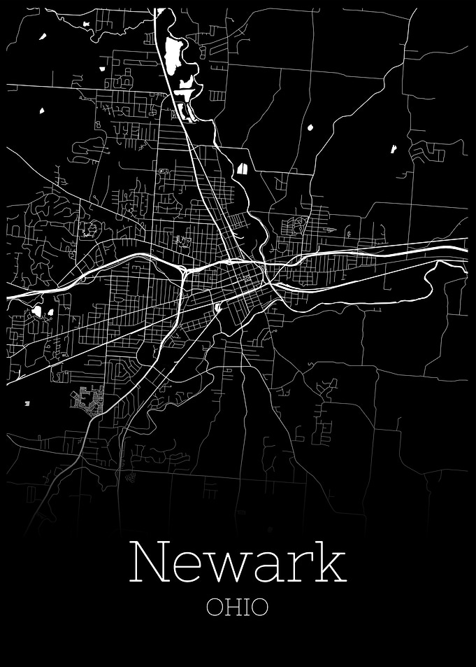 Newark Ohio map