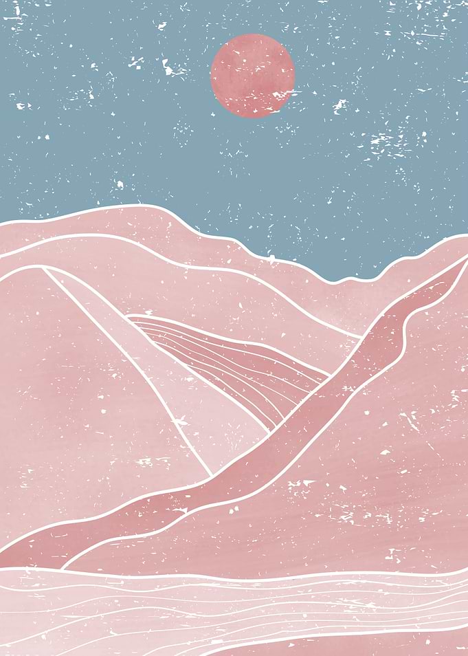 ABSTRACT MOUNTAIN ART