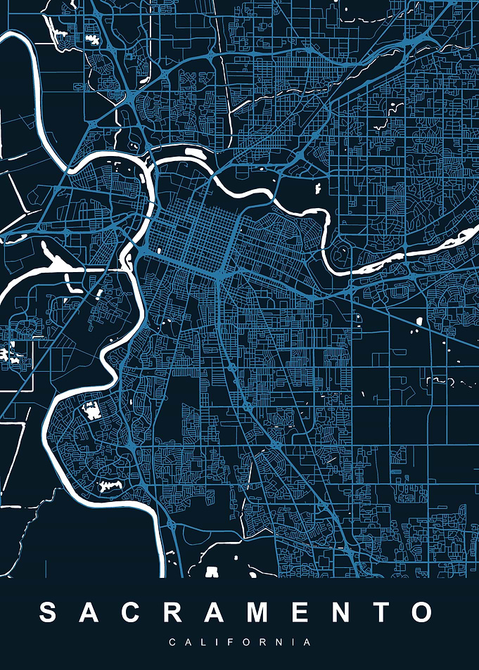 SACRAMENTO Map California
