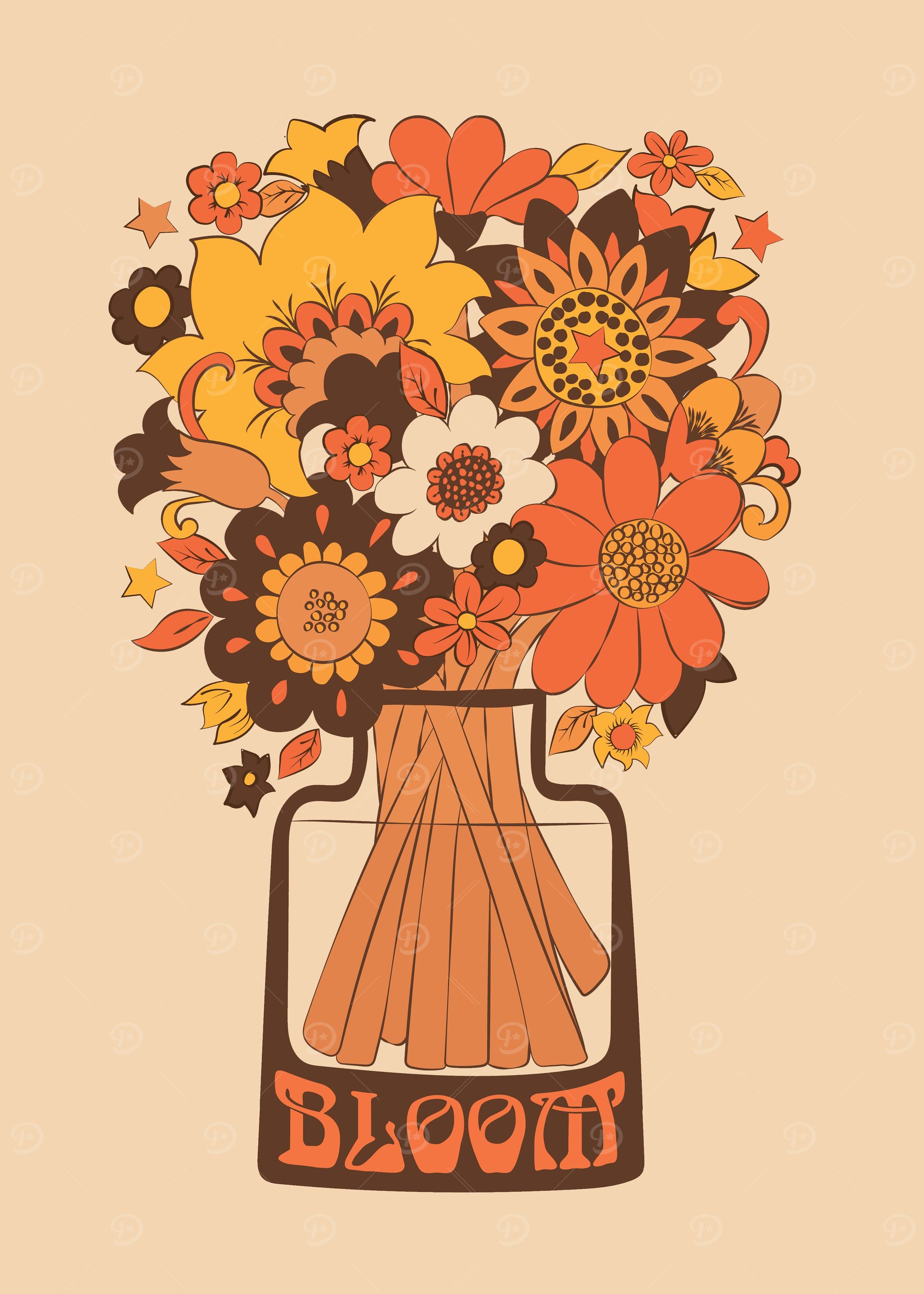 Bloom 70s flower Vase