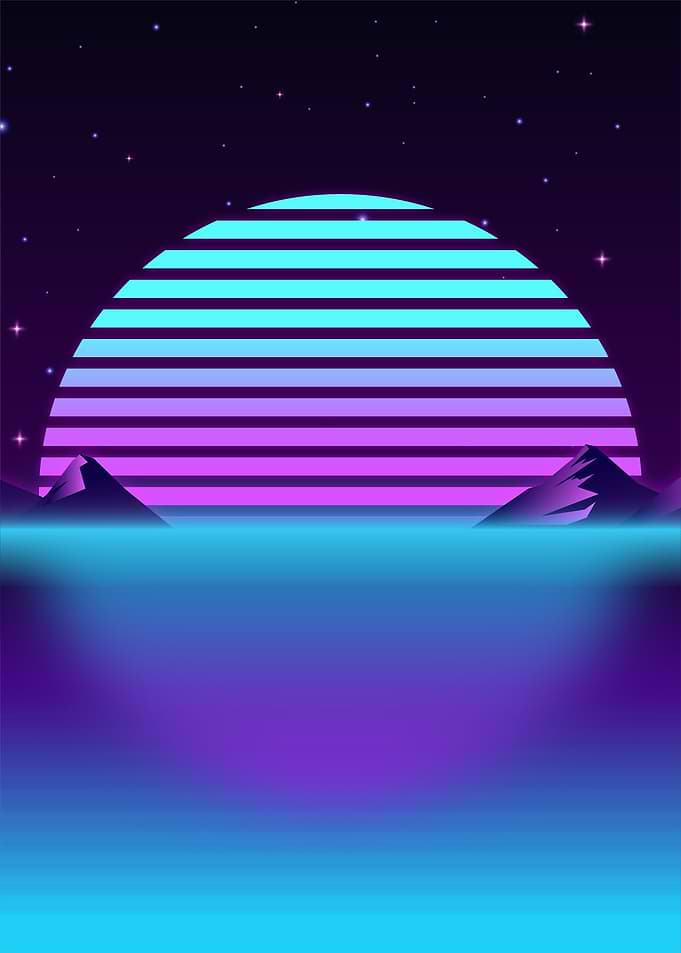 Calming Neon Sunset