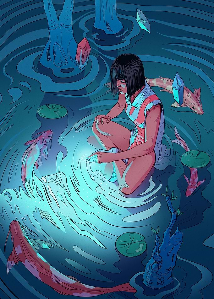 The infinity in the water