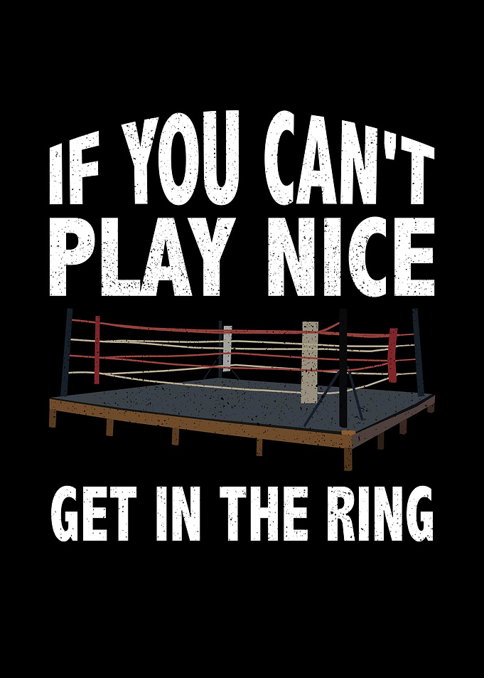 If you cant play nice get