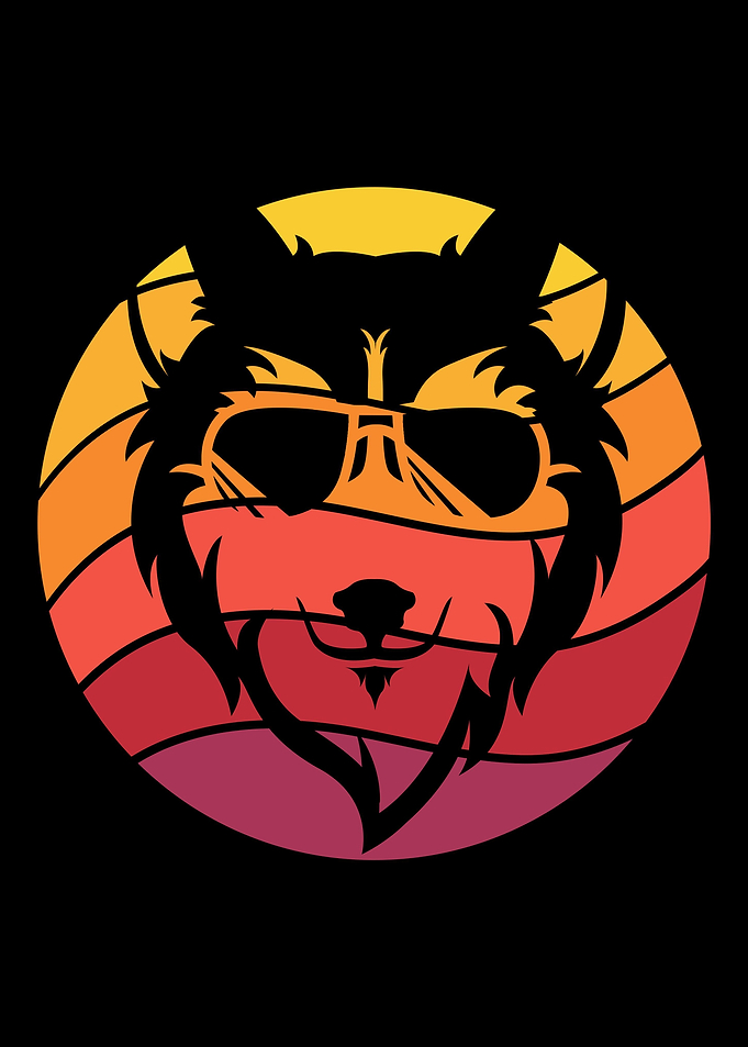 Wolf Retro Vintage