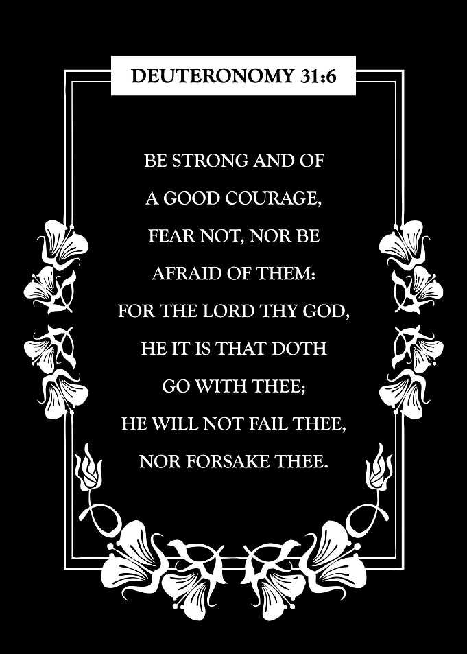Deuteronomy 31 6