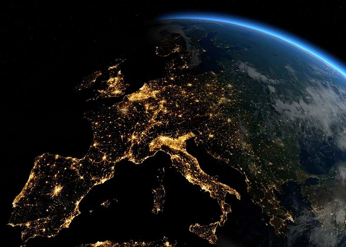 Europe View Space Planet