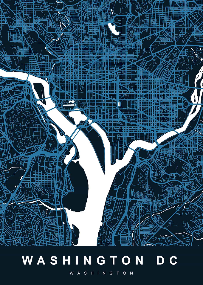 WASHINGTON DC Map USA