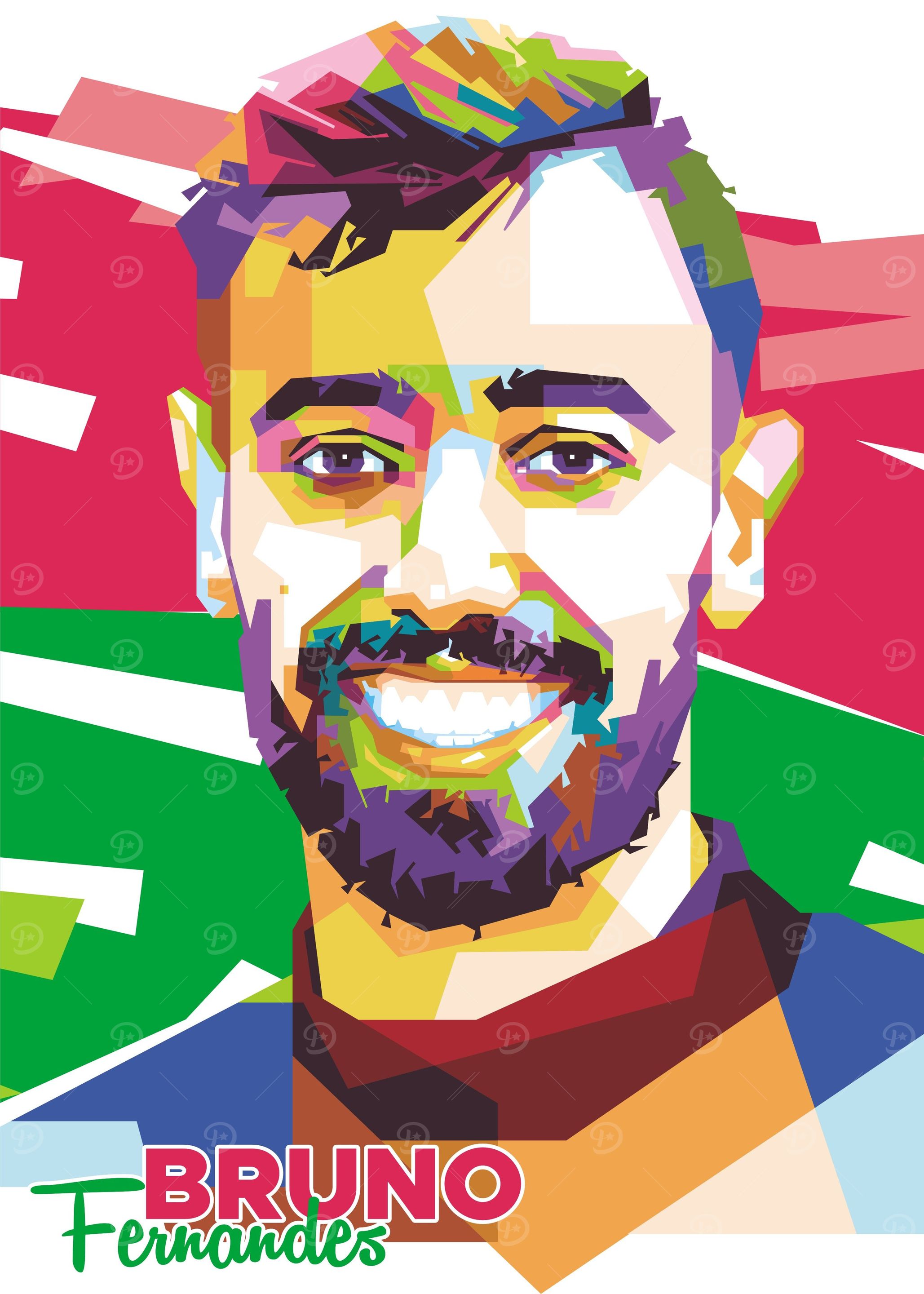 Bruno Fernandes in Pop Art