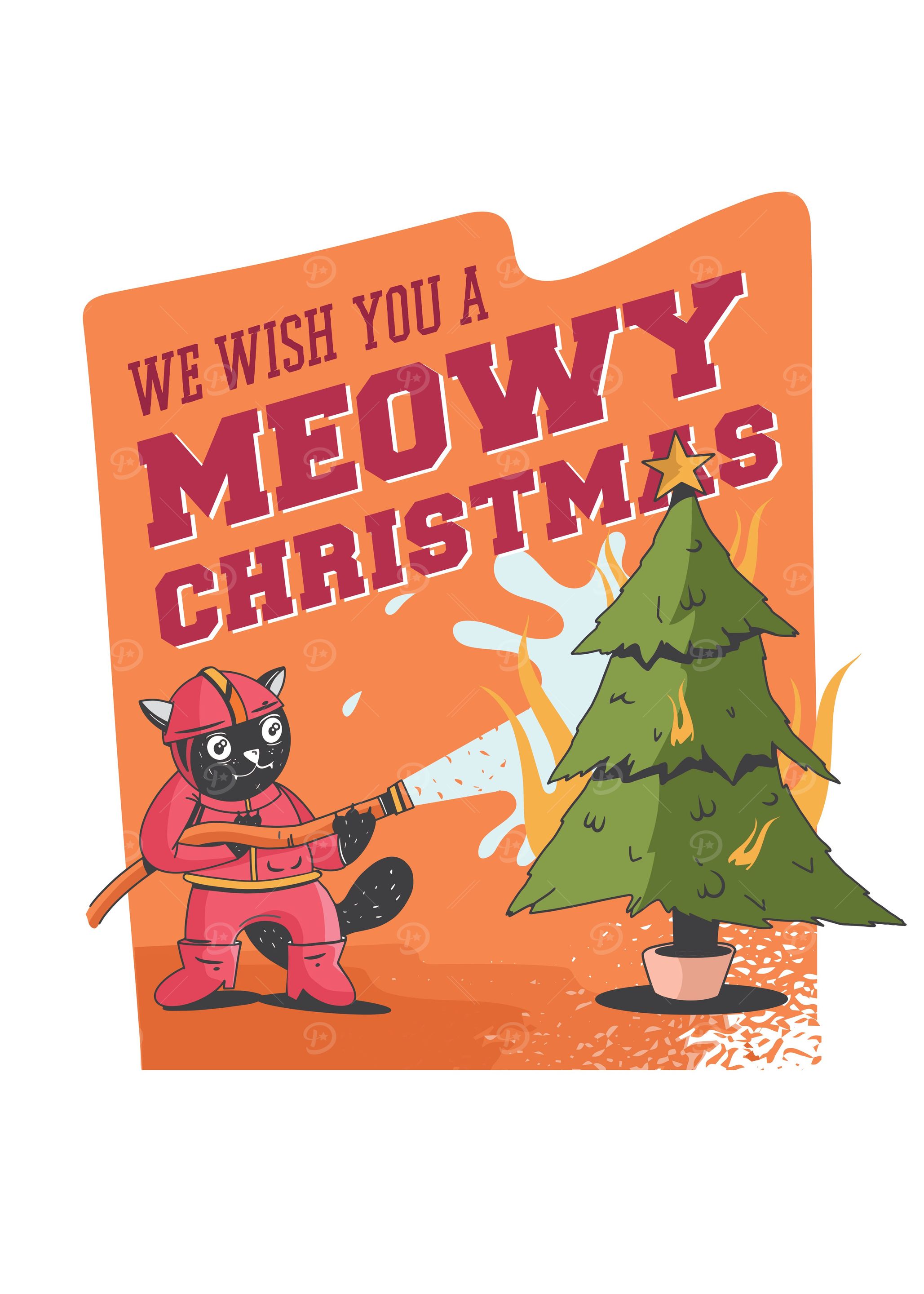 We wish u meowy christmas