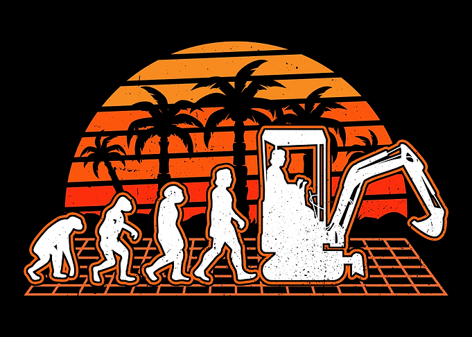 Excavator Evolution Retro