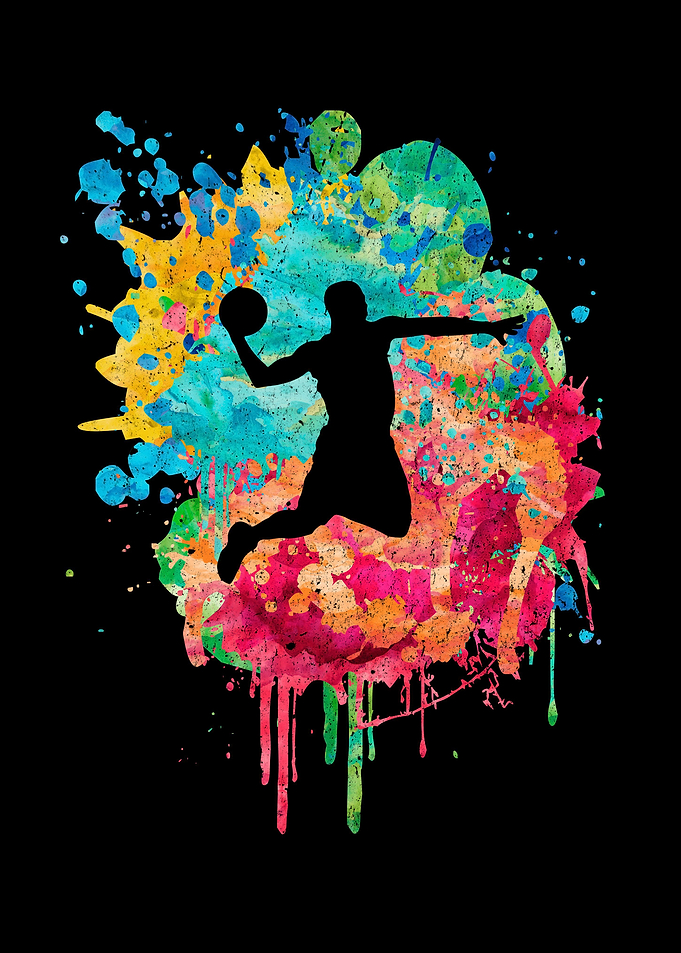 Dunking Basketball Spieler