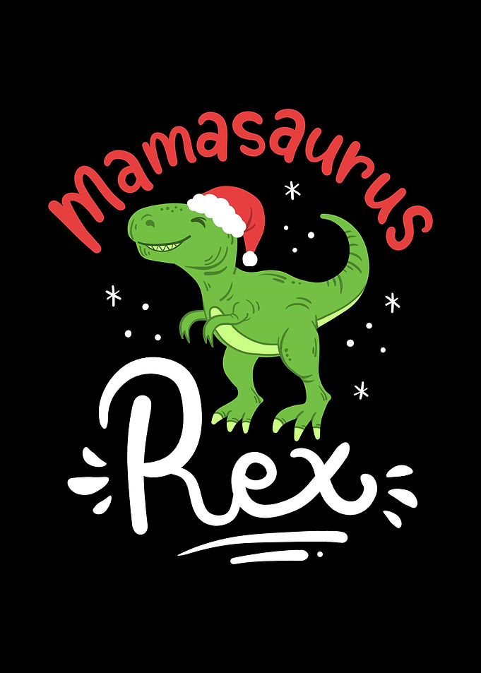 Christmas Mama Saurus