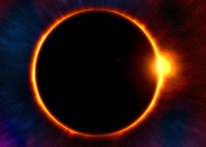 Solar Eclipse Space Sun
