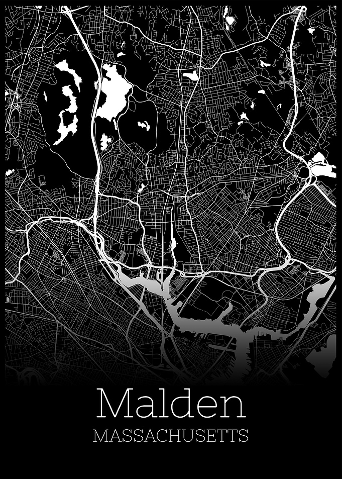 Malden Massachusetts map