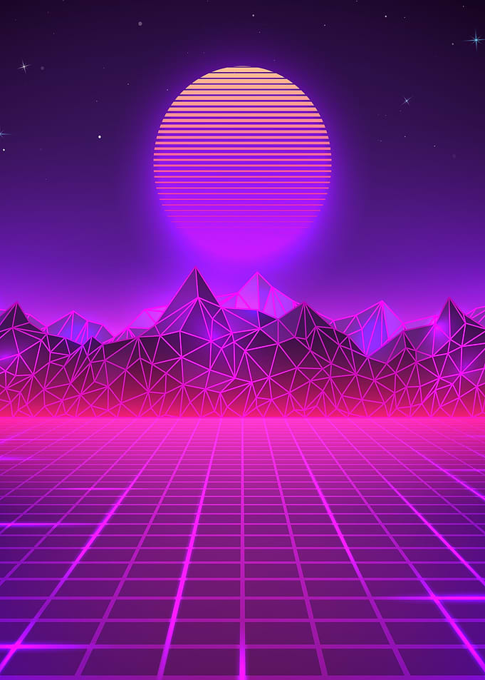 The purple glow of dessert
