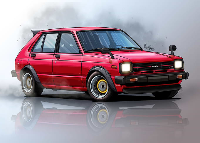 Toyota Starlet KP61 Art